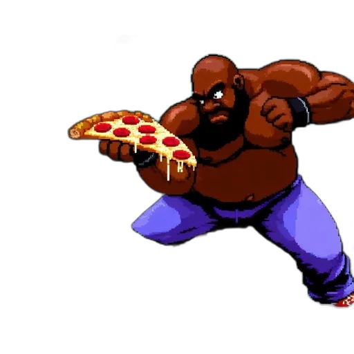 food, weapon, pixel art, concept art, comic book art, 3d render, muscular, pixel transparent PNG cut-out