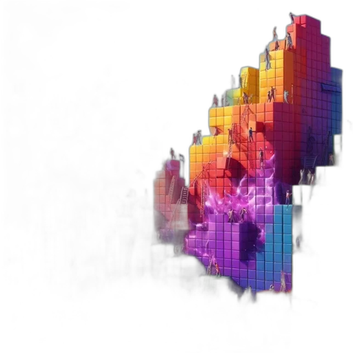 crown, umbrella, jewelry, face, pixel art, 3d render, vaporwave, concept art transparent PNG cut-out