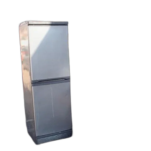 robot, weapon, discarded, refrigerator, mattress, residential, street, indicating transparent PNG cut-out