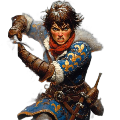 face, sword, staff, fantasy art, concept art, comic book art, photorealistic, fierce-looking transparent PNG cut-out