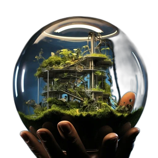 concept art, fantasy art, 3d render, photorealistic, underwater, forest, outer space, image transparent PNG cut-out