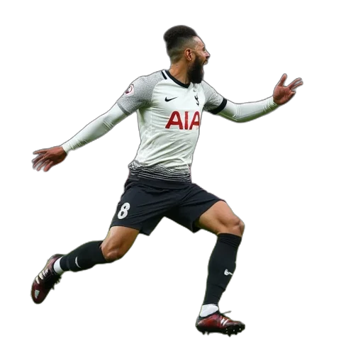 pixel art, spurs, forward, person, seen, celebrating, scoring, his transparent PNG cut-out