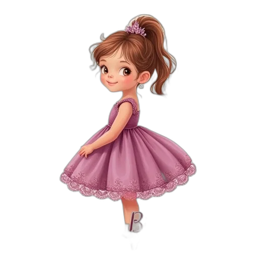 dress, jewelry, cartoon, photorealistic transparent PNG cut-out