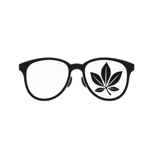 crown, mask, monochrome, stylized, illustration, pair, glasses, leaf transparent PNG cut-out