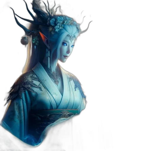 mask, crown, dress, face, concept art, fantasy art, 3d render, photorealistic transparent PNG cut-out
