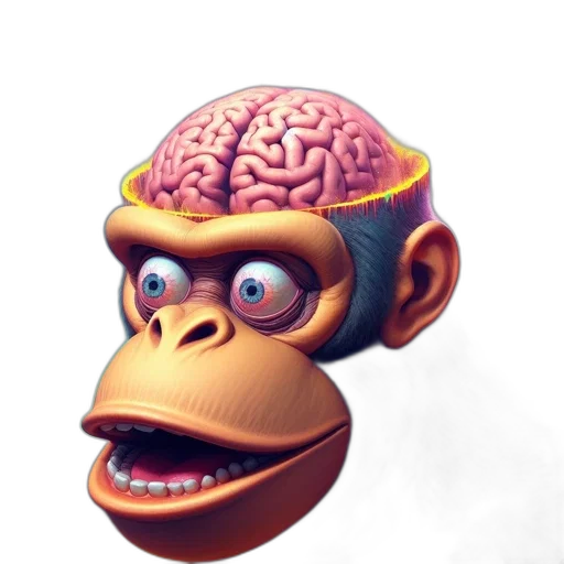 mask, face, animal, crown, 3d render, concept art, photorealistic, cartoon transparent PNG cut-out