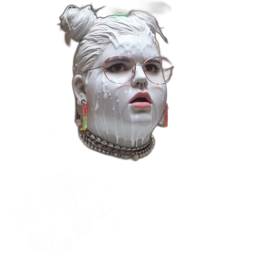 mask, face, crown, jewelry, 3d render, concept art, photorealistic, cyberpunk transparent PNG cut-out