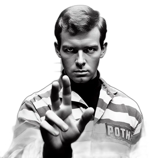 jacket, staff, photorealistic, comic book art, man, striped, prison, uniform transparent PNG cut-out