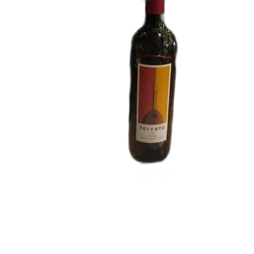 bottle, 3d render, photorealistic, toccata, wine, sits, counter, between transparent PNG cut-out