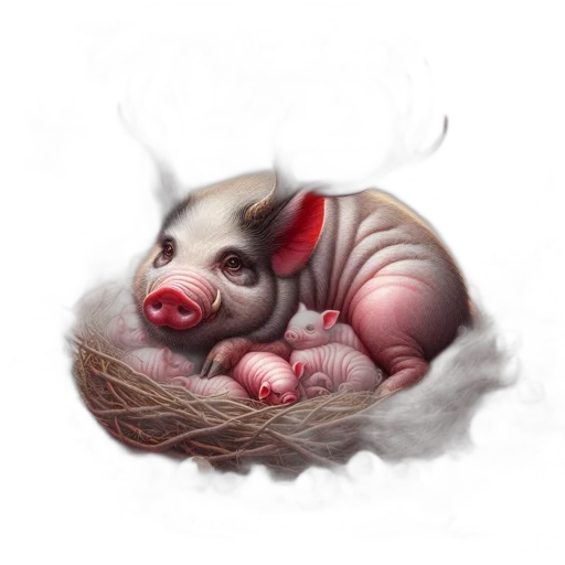 creature, animal, food, mask, concept art, photorealistic, fantasy art, 3d render transparent PNG cut-out