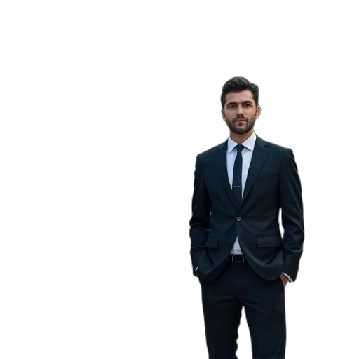 staff, jacket, umbrella, face transparent PNG cut-out