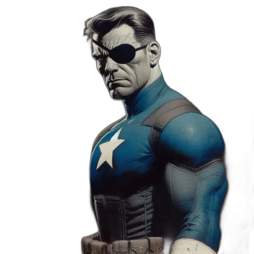 comic book art, concept art, cartoon, photorealistic transparent PNG cut-out