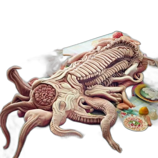 jewelry, food, creature, animal, concept art, 3d render, underwater, domestic transparent PNG cut-out