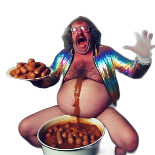food, animal, creature, robot, man, wearing, colorful, jacket transparent PNG cut-out