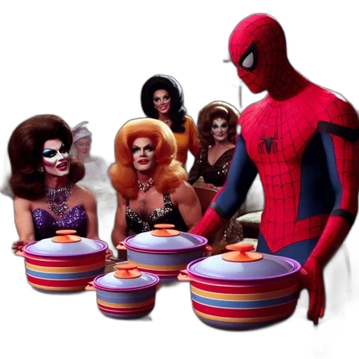 mask, concept art, 3d render, comic book art, humorous, image, spider-man, domestic transparent PNG cut-out
