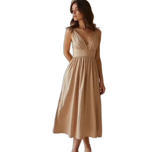 dress, earth tones, golden, monochrome, nude, coloured, criss, cross transparent PNG cut-out