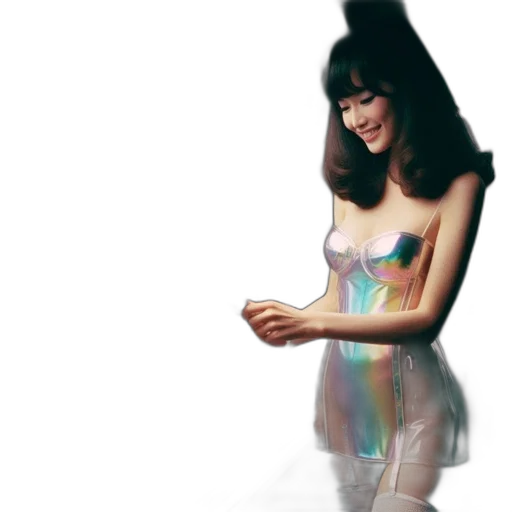 dress, robot, 3d render, vaporwave, photorealistic, concept art, outer space, underwater transparent PNG cut-out