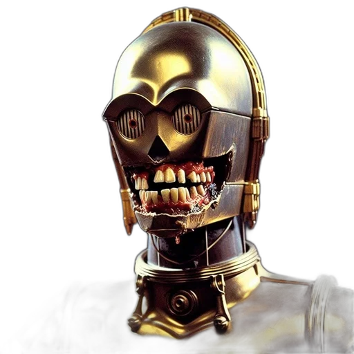 robot, mask, face, concept art, 3d render, photorealistic, comic book art, closeup transparent PNG cut-out