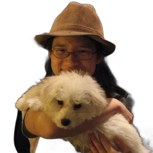 staff, animal, hat, creature, photorealistic, woman, wearing, glasses transparent PNG cut-out