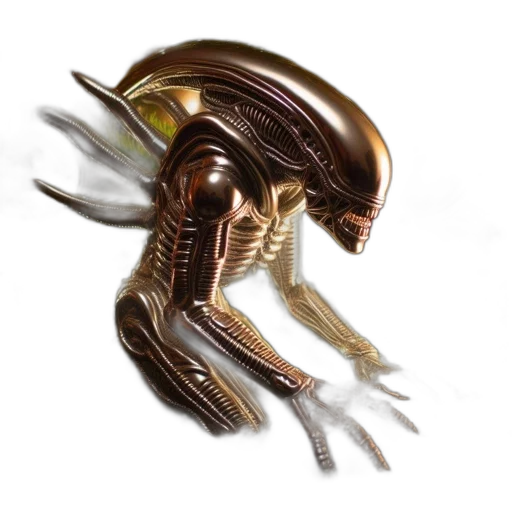 creature, animal, robot, dragon, concept art, 3d render, fantasy art, outer space transparent PNG cut-out