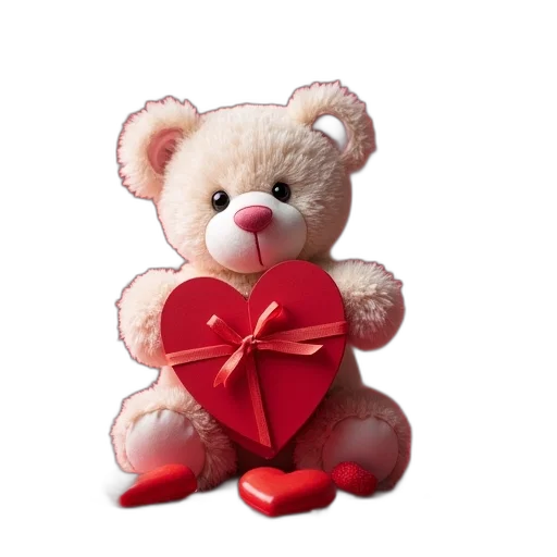 3d render, photorealistic, valentine, gift transparent PNG cut-out