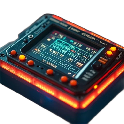 robot, cyberpunk, 3d render, pixel art transparent PNG cut-out