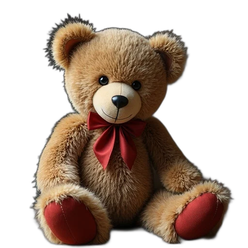 photorealistic, 3d render, handmade, teddy transparent PNG cut-out