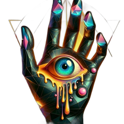mask, jewelry, crown, staff, concept art, fantasy art, cyberpunk, 3d render transparent PNG cut-out