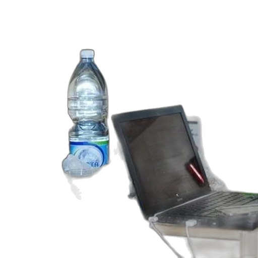 bottle, robot, furniture, food, 3d render, concept art, vaporwave, photorealistic transparent PNG cut-out