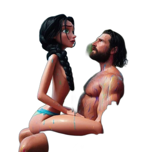 concept art, fantasy art, pixel art, 3d render, underwater, neon lights, outer space, fire transparent PNG cut-out