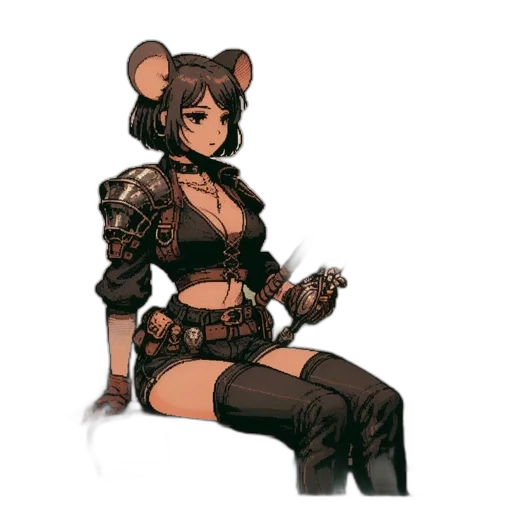 weapon, staff, concept art, pixel art, cyberpunk, fantasy art, dark, anthropomorphic transparent PNG cut-out