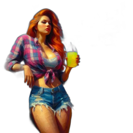 dress, jacket, bottle, concept art, photorealistic, pixel art, oil painting, neon lights transparent PNG cut-out
