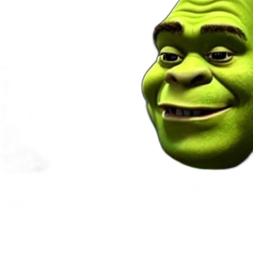 face, mask, creature, animal, 3d render, photorealistic, concept art, green transparent PNG cut-out