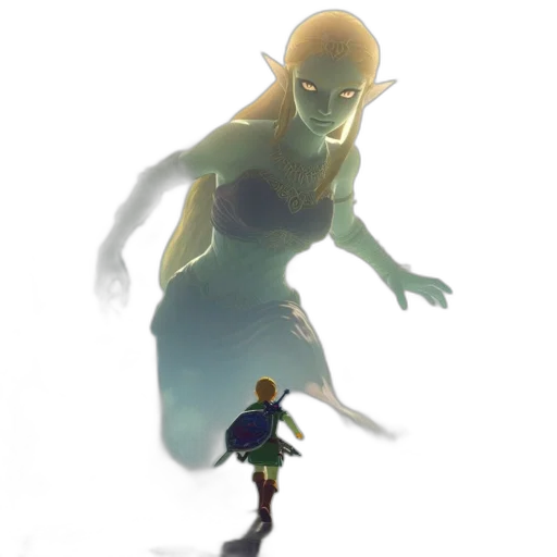creature, concept art, fantasy art, comic book art, pixel art, underwater, fog, green transparent PNG cut-out