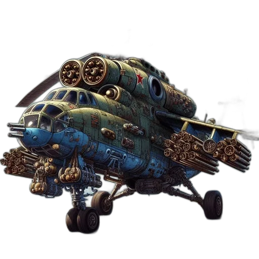 weapon, robot, dragon, car, concept art, 3d render, fantasy art, photorealistic transparent PNG cut-out