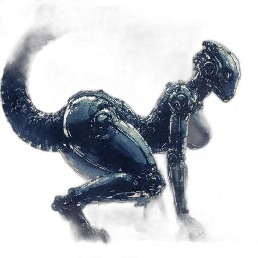 robot, creature, animal, dragon, concept art, 3d render, comic book art, fantasy art transparent PNG cut-out