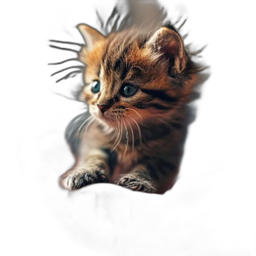 animal, creature, hair, crown, photorealistic, oil painting, fantasy art, watercolor transparent PNG cut-out
