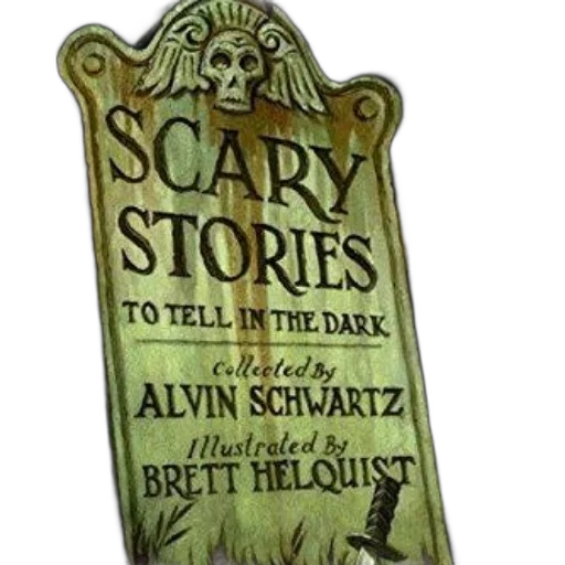 concept art, book, cover, featuring, tombstone, title, scary, stories transparent PNG cut-out