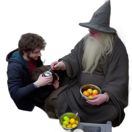 food, staff, concept art, photorealistic, fire, indoor, setting, wizard-like transparent PNG cut-out