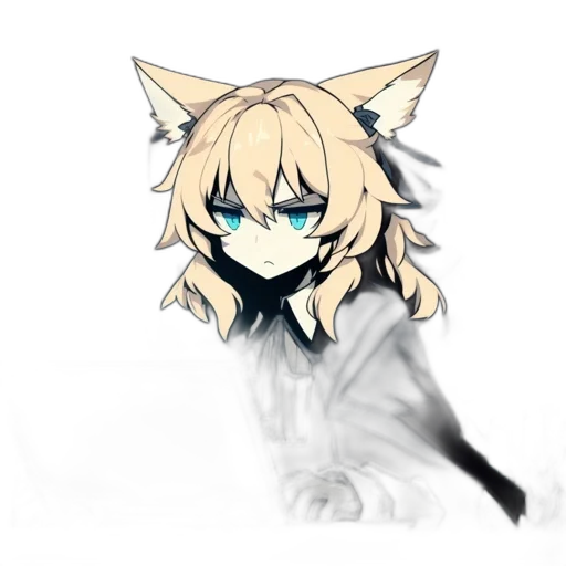 mask, staff, creature, animal, anime, concept art, fantasy art, pixel art transparent PNG cut-out