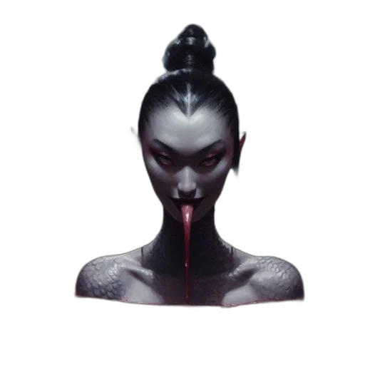 mask, face, staff, creature, concept art, photorealistic, 3d render, fantasy art transparent PNG cut-out