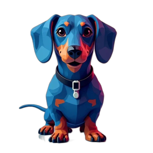 animal, staff, 3d render, photorealistic, concept art, pixel art, blue, stylized transparent PNG cut-out