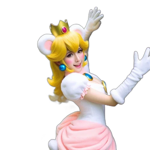 crown, dress, staff, 3d render, concept art, individual, costumed, like transparent PNG cut-out