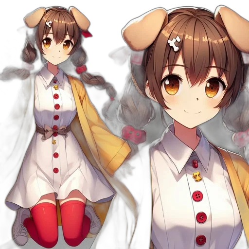 staff, creature, dress, anime, concept art, pixel art, 3d render, red transparent PNG cut-out