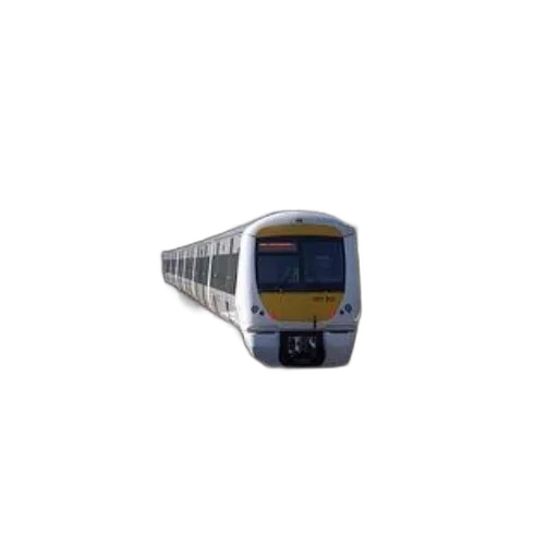modern, train, yellow, front, approaching, platform, safety, line transparent PNG cut-out