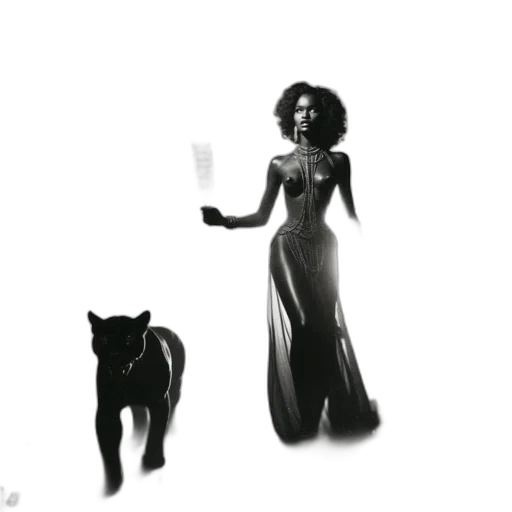 dress, animal, creature, concept art, photorealistic, fantasy art, pixel art, fire transparent PNG cut-out
