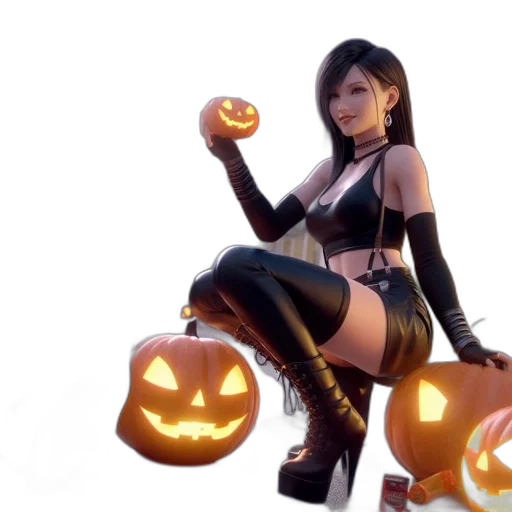3d render, concept art, fantasy art, photorealistic, monochrome, during, halloween, night transparent PNG cut-out