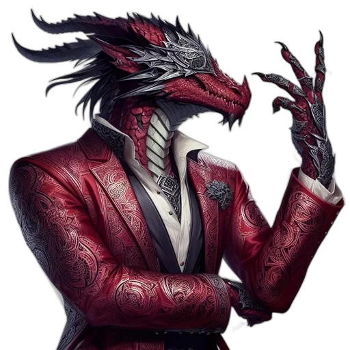 dragon, jacket, creature, mask, fantasy art, concept art, cyberpunk, pixel art transparent PNG cut-out