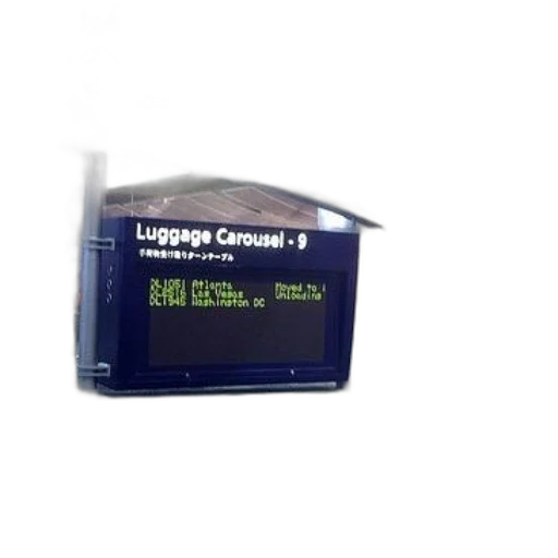 luggage, carousel, airport, sign, indicating, number transparent PNG cut-out