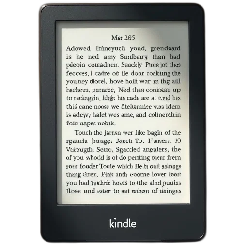 kindle, touch, handwritten, text transparent PNG cut-out